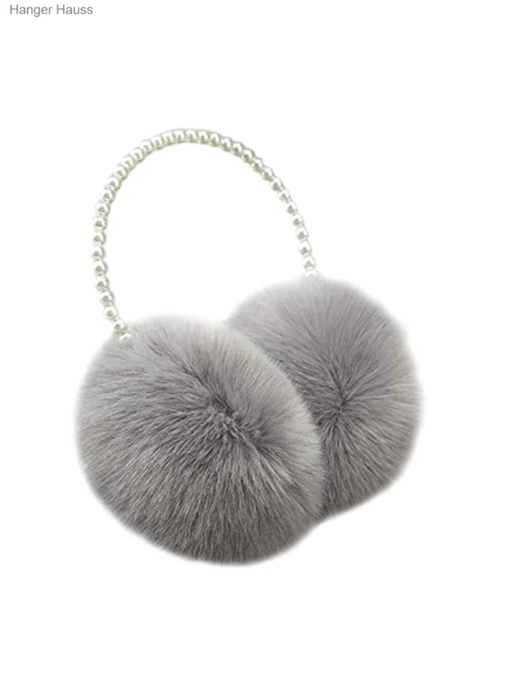 Faux Fur Plush Earmuffs Imitation Pearl Headband Winter Ear Warmers Outdoor